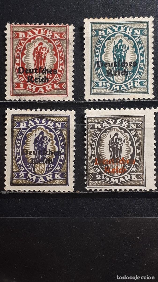 Sellos: ALEMANIA. BAVIERA. Rep. De WEIMAR. &deg;/*. 1920. YVERT 206, 208/10,