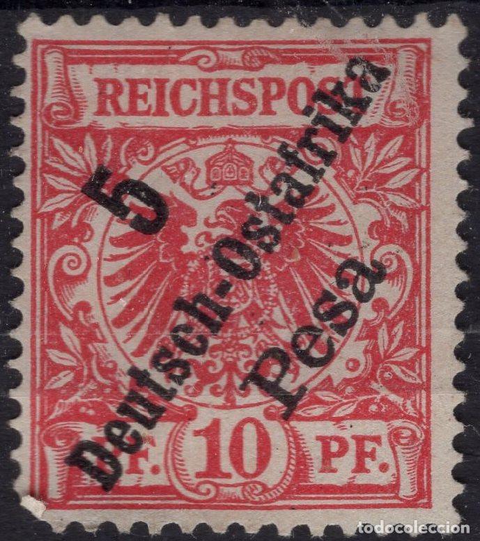 Sellos: ALEMANIA COLONIAS AFRICA DEL ESTE 1893 STAMP MICHEL DR-OA 8