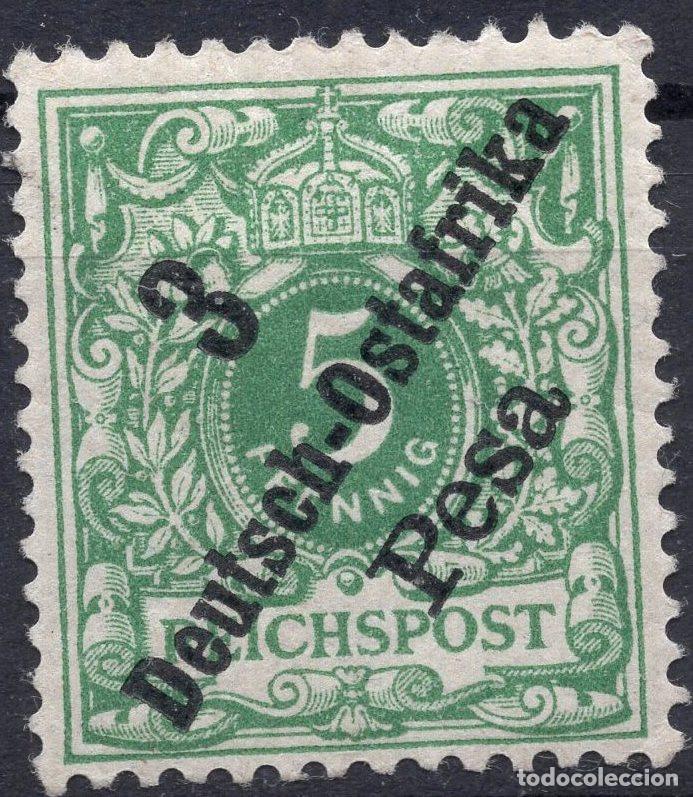 Sellos: ALEMANIA COLONIAS AFRICA DEL ESTE 1896 STAMP MICHEL DR-OA 7