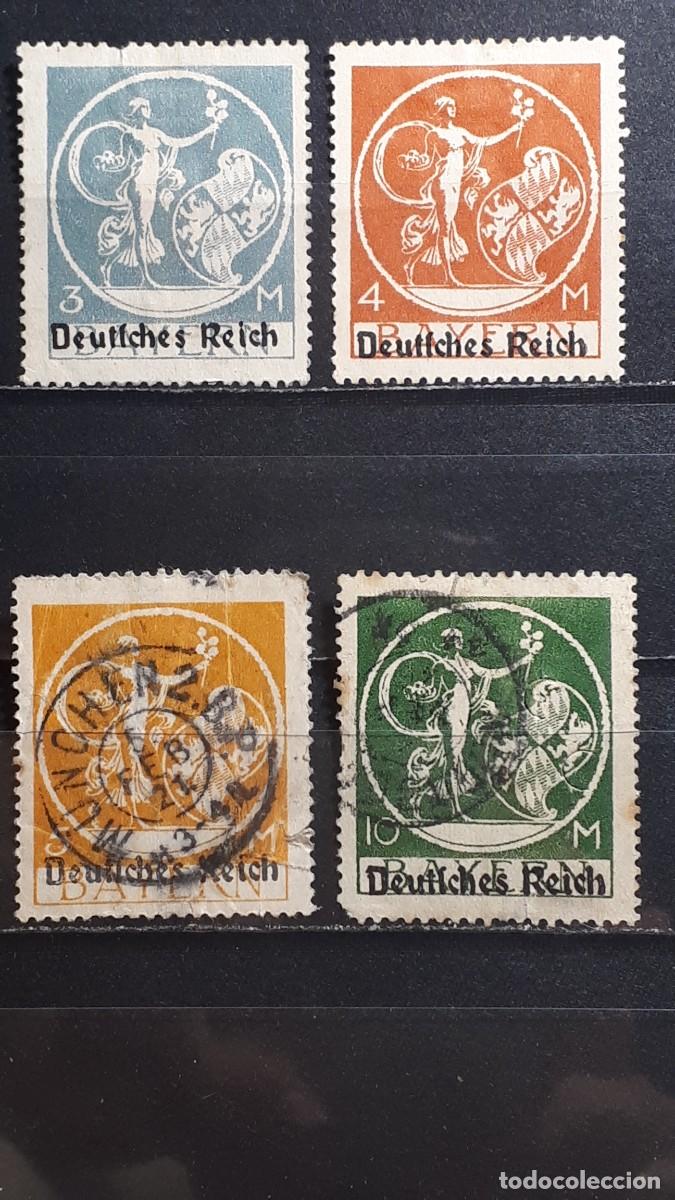 Sellos: ALEMANIA. BAVIERA. Rep. De WEIMAR. */&deg;. 1920. YVERT 211/4