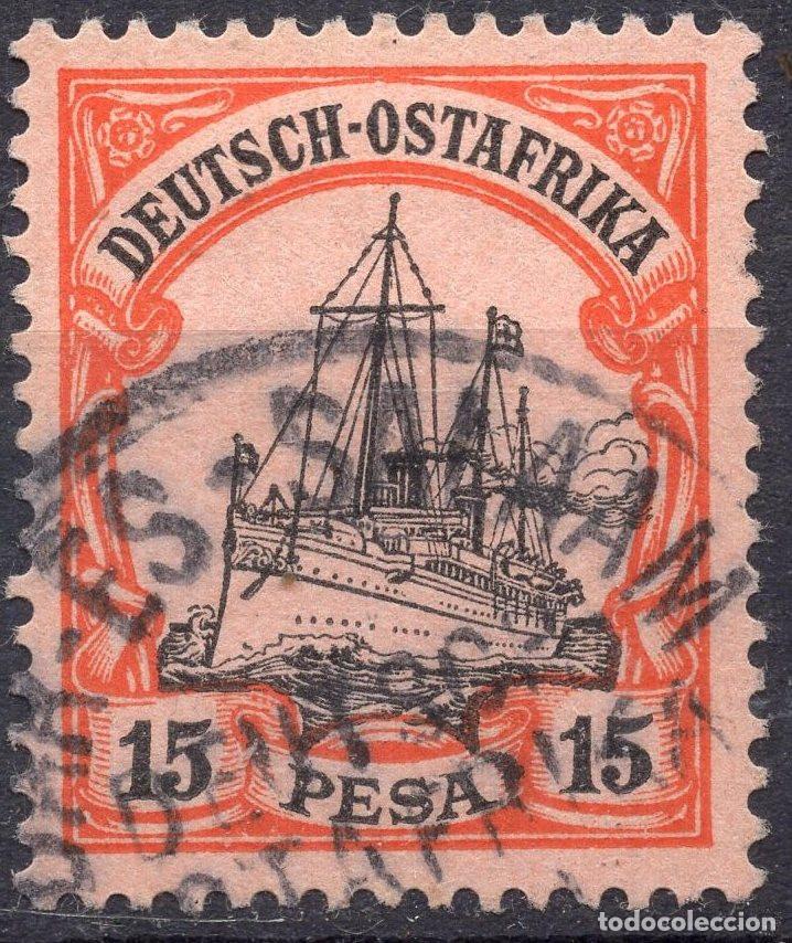 Sellos: ALEMANIA COLONIAS AFRICA DEL ESTE 1901 STAMP MICHEL DR-OA 15