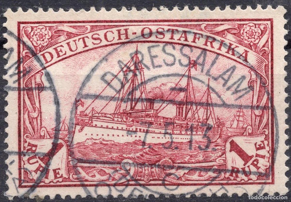 Sellos: ALEMANIA COLONIAS AFRICA DEL ESTE 1901 STAMP MICHEL DR-OA 19