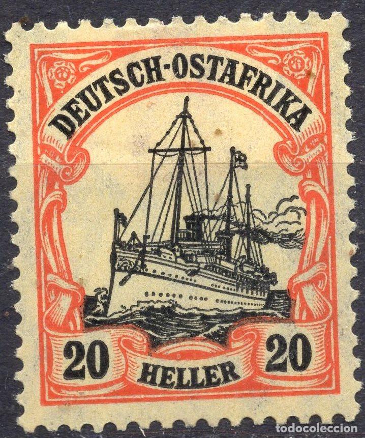 Sellos: ALEMANIA COLONIAS AFRICA DEL ESTE 1905 STAMP MICHEL DR-OA 34