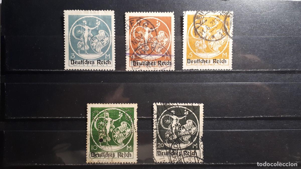 Sellos: ALEMANIA. BAVIERA. Rep. De WEIMAR. */&deg;. 1920. YVERT 211/15