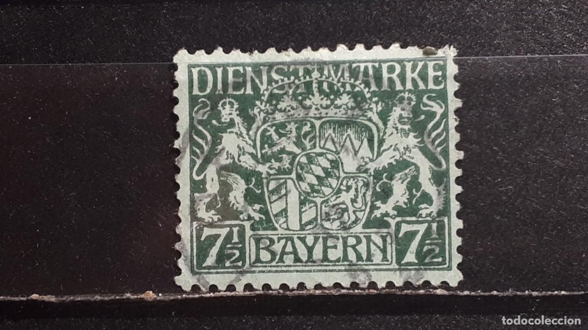 Sellos: ALEMANIA. BAVIERA. &deg;. 1916-8. YVERT Servicios 26