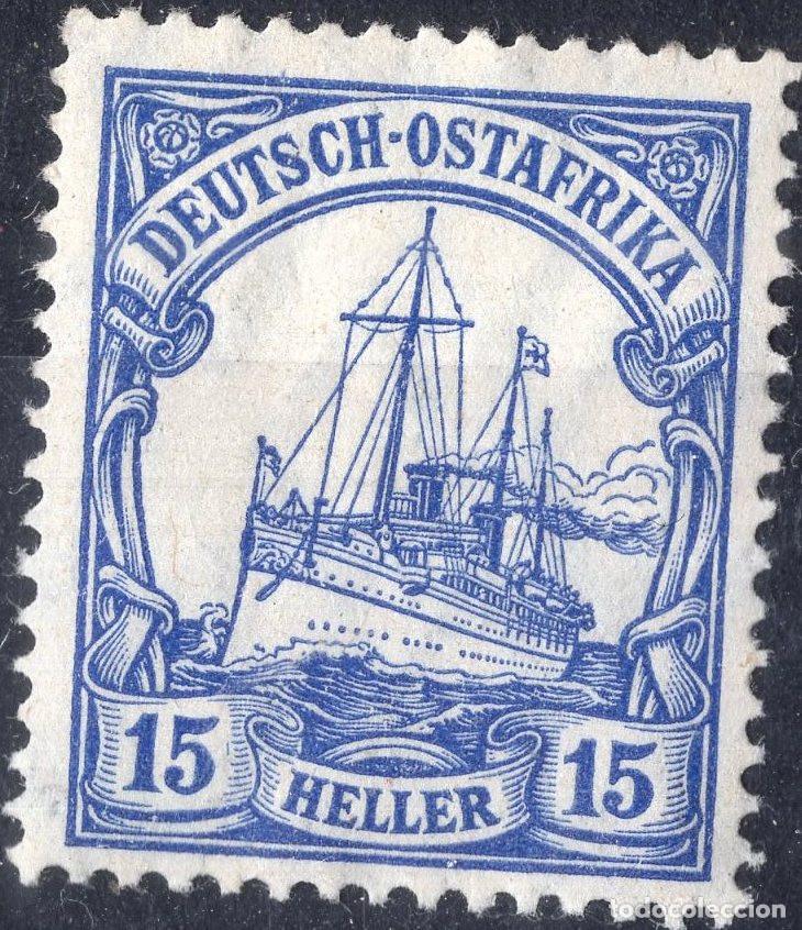 Sellos: ALEMANIA COLONIAS AFRICA DEL ESTE 1908 STAMP MICHEL DR-OA 33B