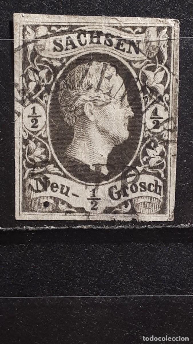 Sellos: ALEMANIA. SAXE. &deg;. 1851. YVERT 2