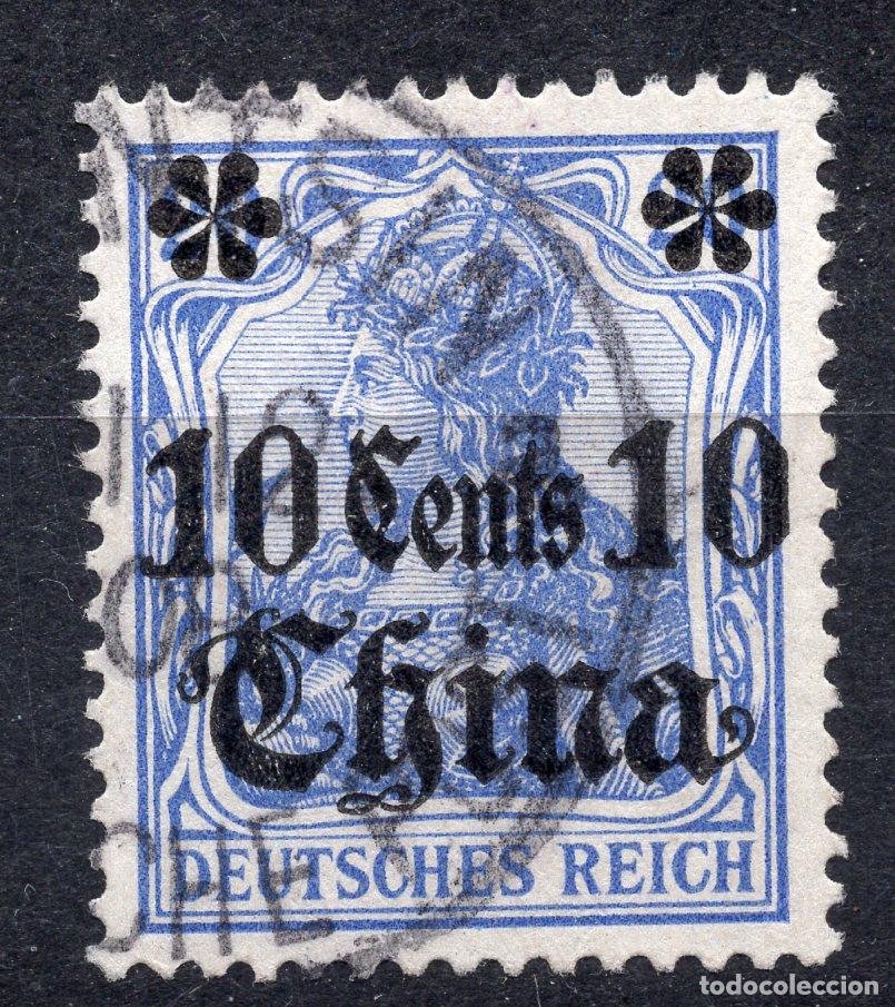 Sellos: ALEMANIA COLONIAS CHINA 1905 STAMP MICHEL DR-CHI 31