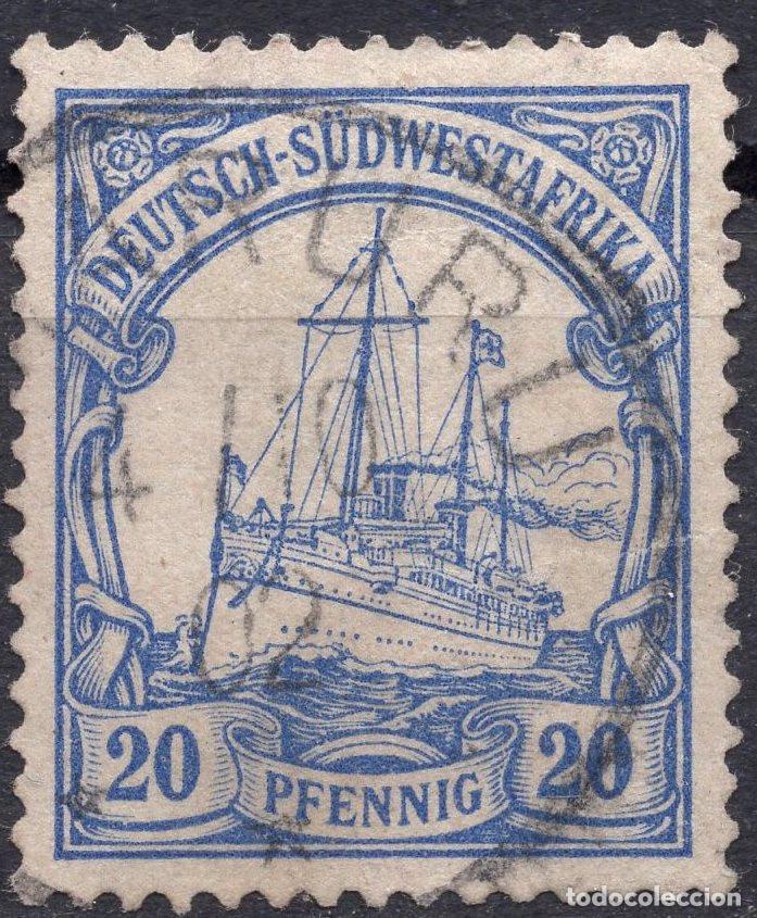 Sellos: ALEMANIA COLONIAS AFRICA DEL SUDOESTE 1901 STAMP MICHEL DR-SWA 14