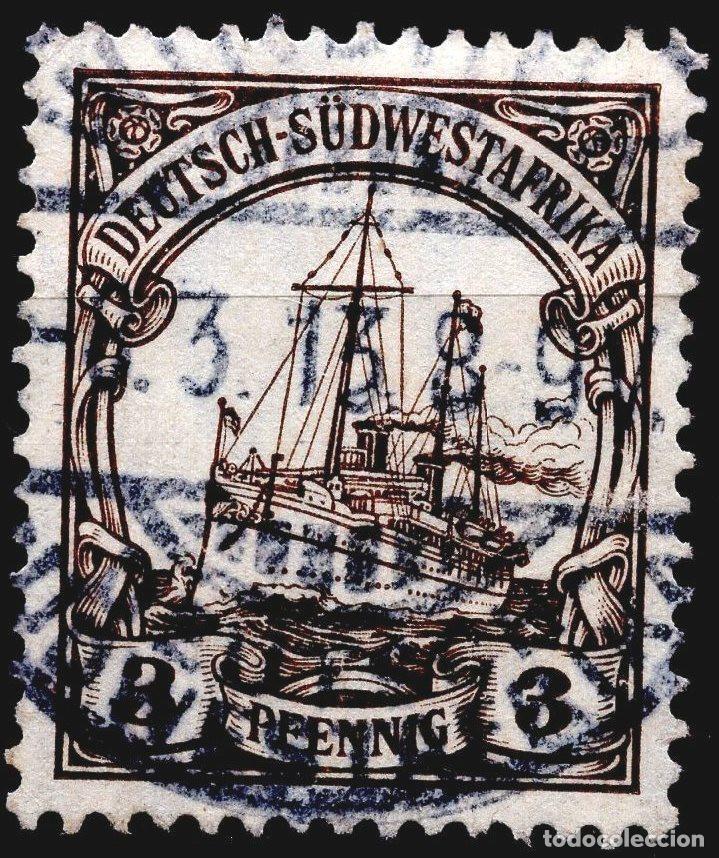 Sellos: ALEMANIA COLONIAS AFRICA DEL SUDOESTE 1907 STAMP MICHEL DR-SWA 24