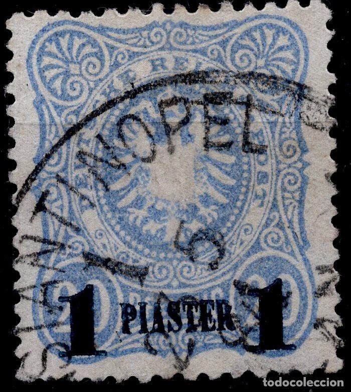 Sellos: ALEMANIA COLONIAS TURQUIA 1884 STAMP MICHEL DR-TYR 3A