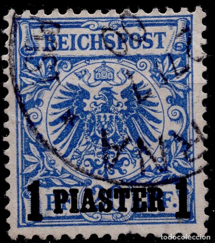 Sellos: ALEMANIA COLONIAS TURQUIA 1891 STAMP MICHEL DR-TYR 8d