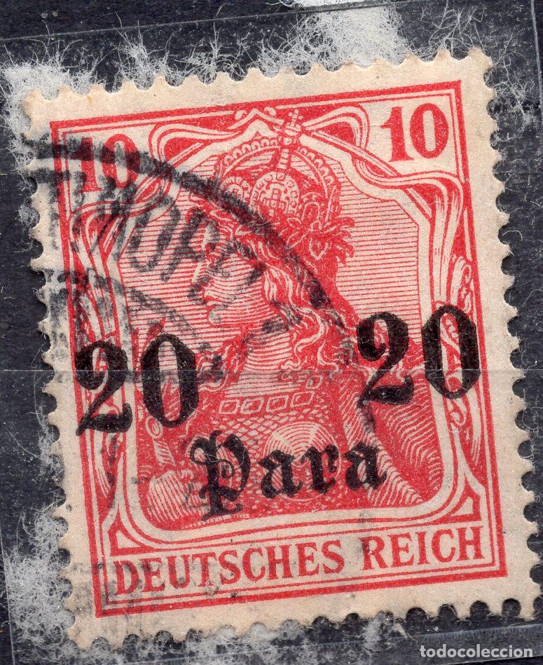 Sellos: ALEMANIA COLONIAS TURQUIA 1906 STAMP MICHEL DR-TYR 37a