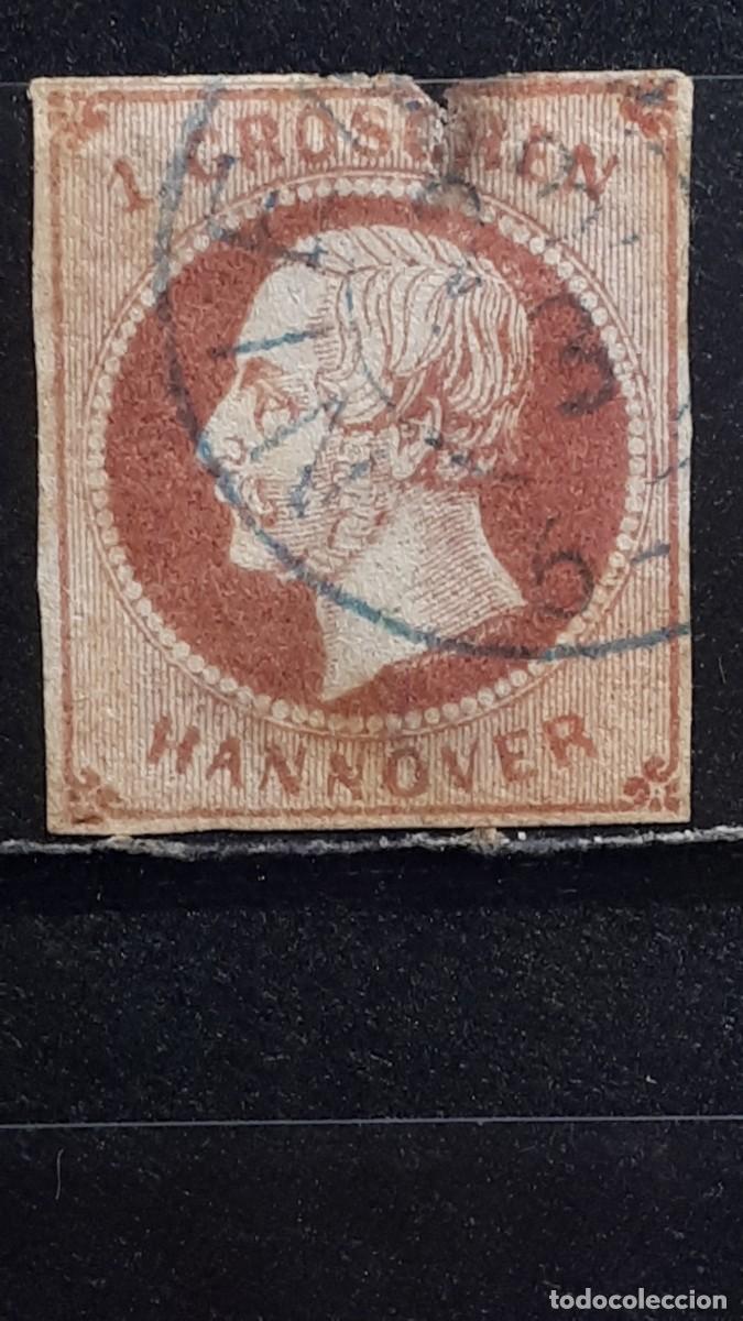 Sellos: ALEMANIA. HANOVER &deg;. A&Ntilde;O 1864. YVERT 17