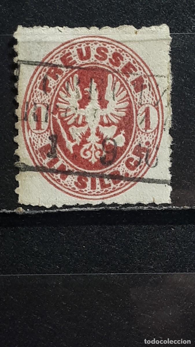 Sellos: ALEMANIA. PRUSIA. &deg;. A&Ntilde;O 1861. YVERT 17