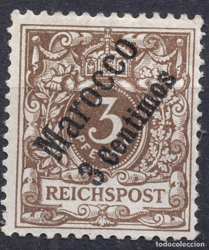 Sellos: ALEMANIA COLONIAS MARRUECOS 1899 STAMP MICHEL DR-MA 1