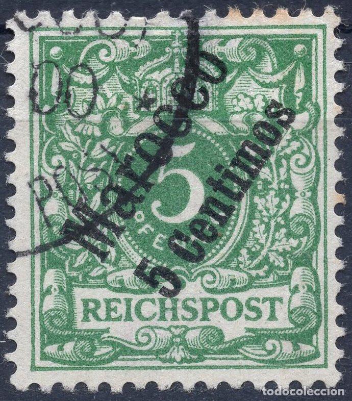Sellos: ALEMANIA COLONIAS MARRUECOS 1899 STAMP MICHEL DR-MA 2