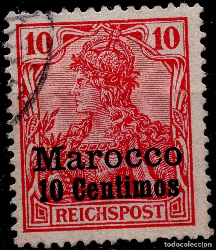 Sellos: ALEMANIA COLONIAS MARRUECOS 1900 STAMP MICHEL DR-MA 9