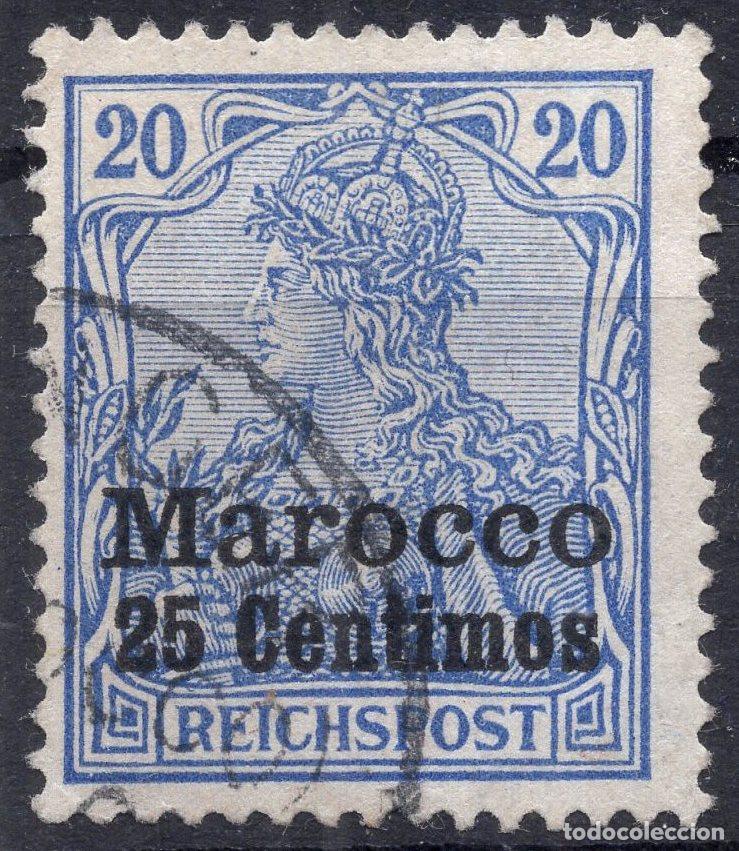 Sellos: ALEMANIA COLONIAS MARRUECOS 1900 STAMP MICHEL DR-MA 10