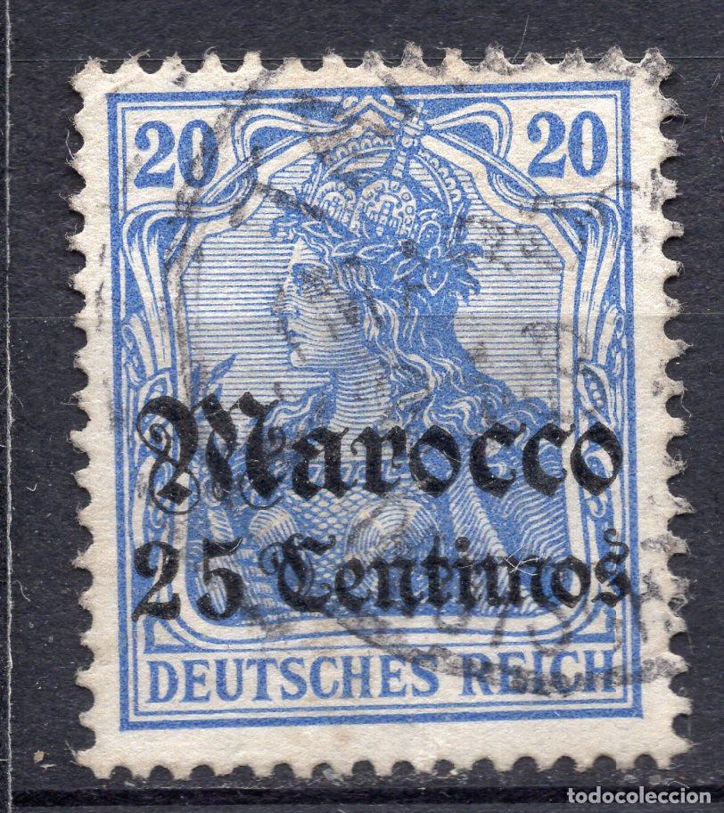 Sellos: ALEMANIA COLONIAS MARRUECOS 1905 STAMP MICHEL DR-MA 24