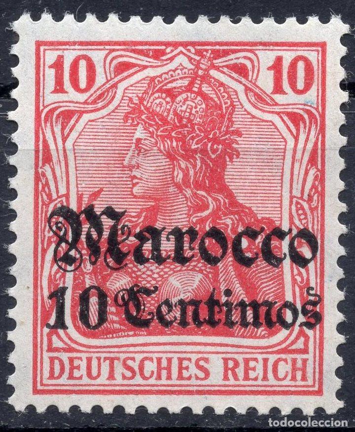 Sellos: ALEMANIA COLONIAS MARRUECOS 1906 STAMP MICHEL DR-MA 36