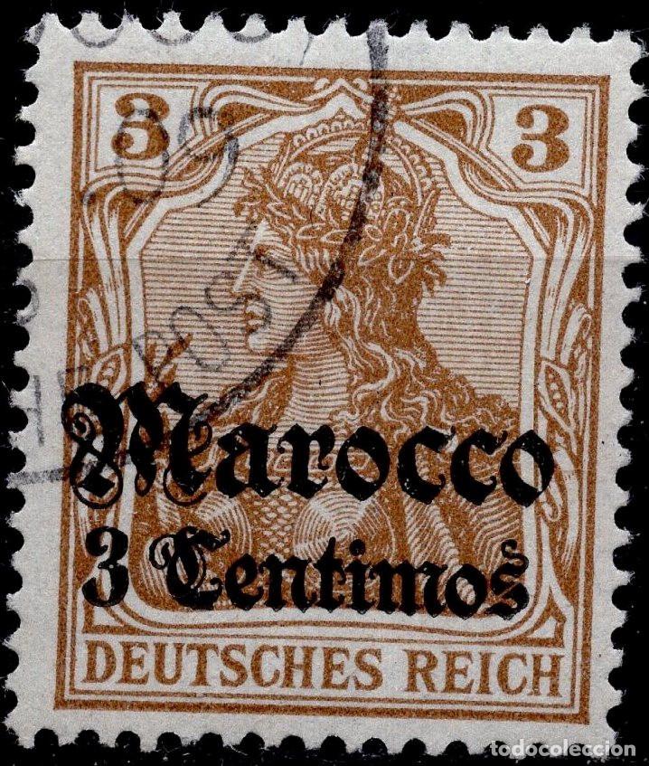 Sellos: ALEMANIA COLONIAS MARRUECOS 1911 STAMP MICHEL DR-MA 46