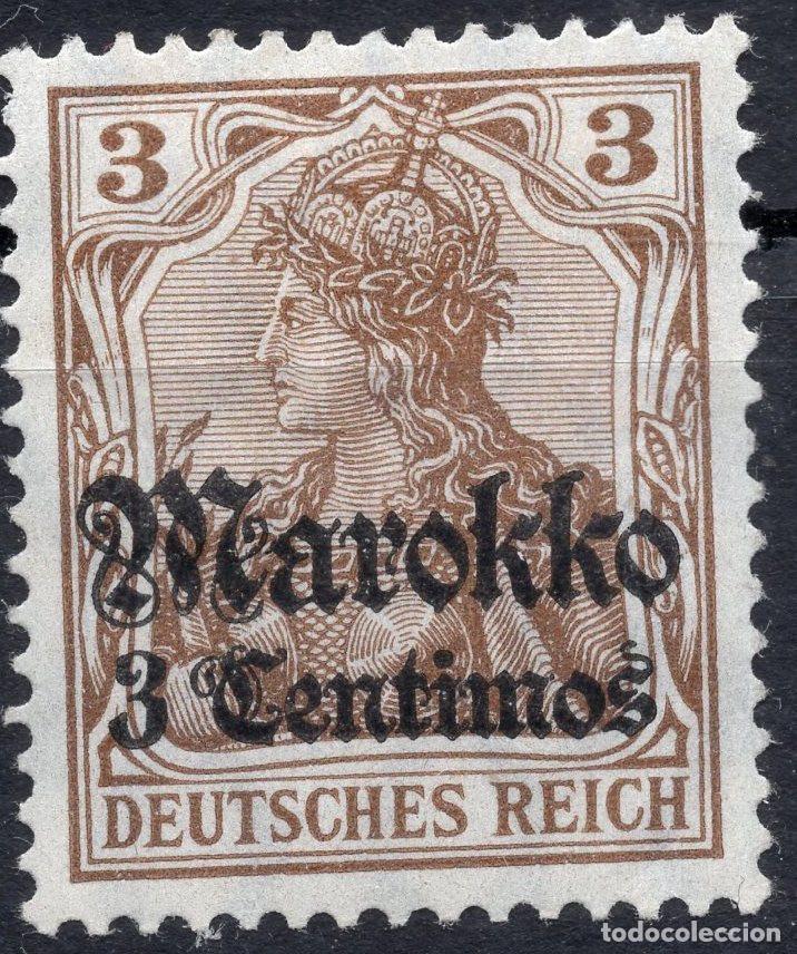 Sellos: ALEMANIA COLONIAS MARRUECOS 1911 STAMP MICHEL DR-MA 46