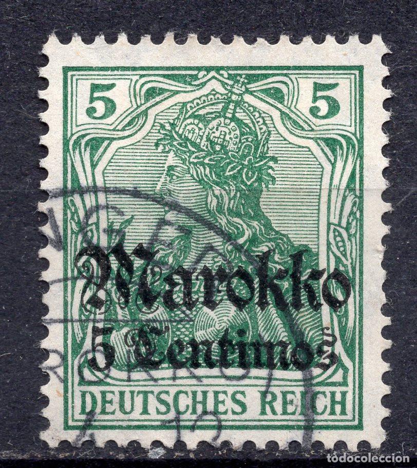 Sellos: ALEMANIA COLONIAS MARRUECOS 1911 STAMP MICHEL DR-MA 47