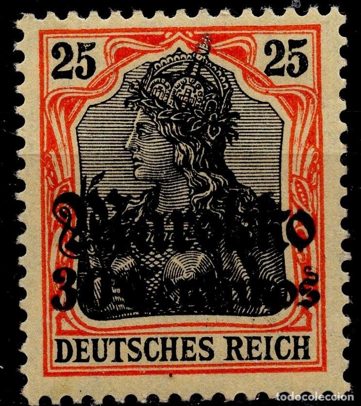 Sellos: ALEMANIA COLONIAS MARRUECOS 1911 STAMP MICHEL DR-MA 50