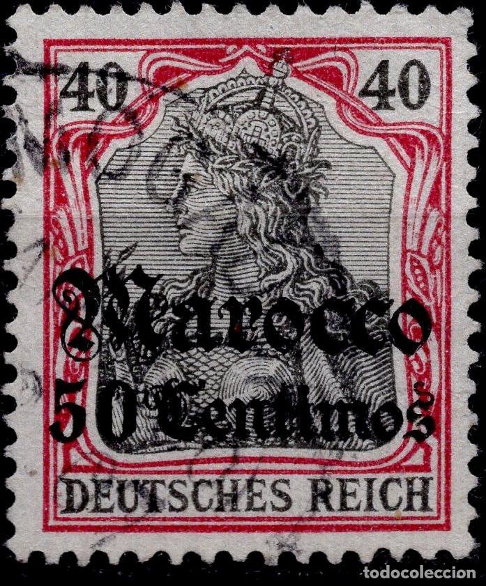 Sellos: ALEMANIA COLONIAS MARRUECOS 1911 STAMP MICHEL DR-MA 52