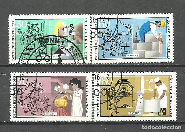 Sellos: ALEMANIA FEDERAL 1986 - MICHEL NRO. 1274-77 - USADO