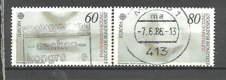 Sellos: ALEMANIA FEDERAL 1986 - MICHEL NRO. 1278-79 - USADO