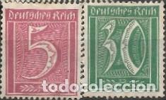 Sellos: ALEMANIA-IMPERIO ALEM&Aacute;N-SELLOS A&Ntilde;OS 1921-SERIE B&Aacute;SICA-NUEVOS-DENTADO 14