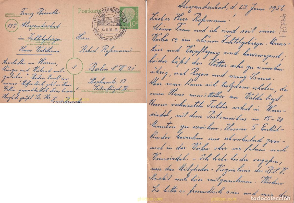 Sellos: 777483 USED ALEMANIA FEDERAL 1954 PRESIDENTE THEODOR HEUSS