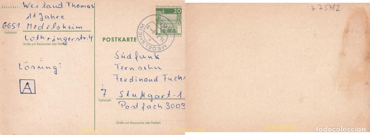 Sellos: 775782 USED ALEMANIA FEDERAL 1966 EDIFICIOS HISTORICOS