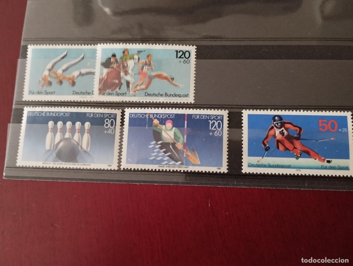 Sellos: Sellos alemanes serie anual (para el deporte) en la d&eacute;cada de 1980 nuevos