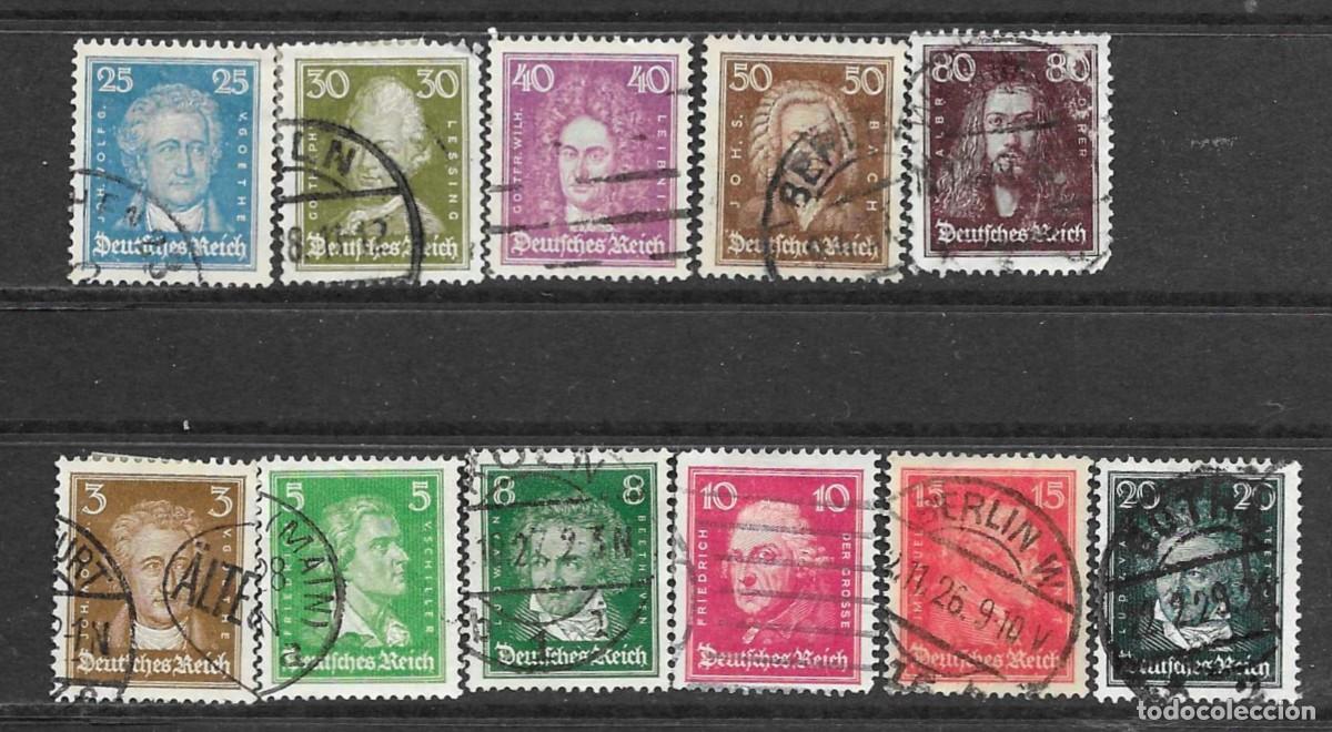 Stamps: IMPERIO ALEMAN- 1926- USADOS- ALEMANES ILUSTRES- SERIE