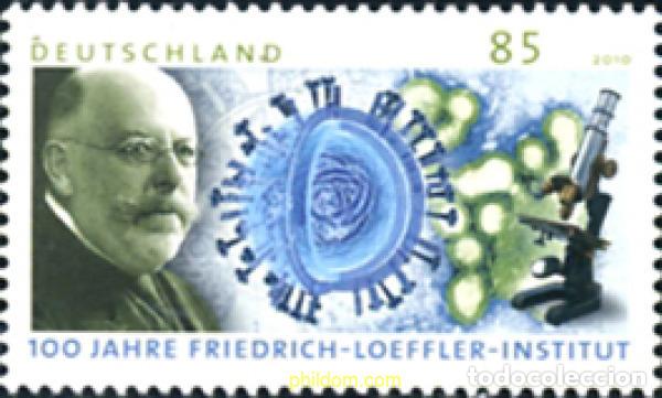 Sellos: 254449 MNH ALEMANIA FEDERAL 2010 CENTENARIO DE FRIEDRICH LOEFFLER (1852-1915), MEDICO