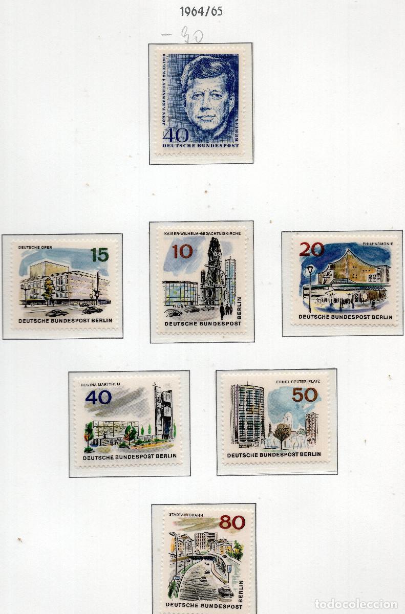Sellos: BERLIN 1964-1965 STAMP MICHEL DE-BE 241+254-256+258-259+260