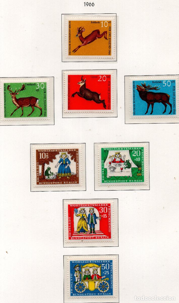 Sellos: BERLIN 1966 STAMP MICHEL DE-BE 291-294+295-298