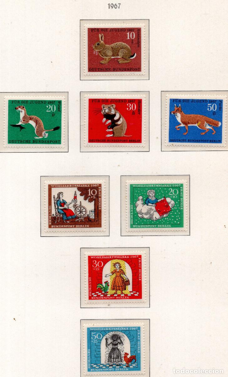 Sellos: BERLIN 1967 STAMP MICHEL DE-BE 299-302+310-313