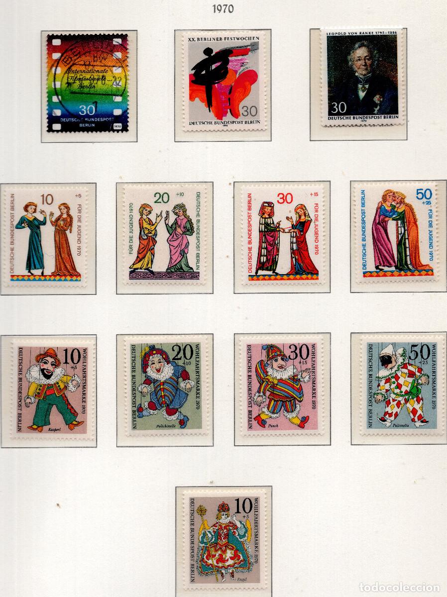 Sellos: BERLIN 1970 STAMP MICHEL DE-BE 354-357+358+373-376+377+378