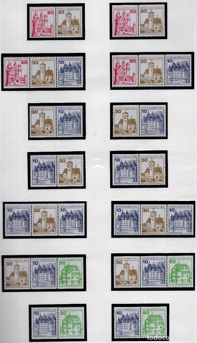 Sellos: BERLIN 1977-1980 STAMP MICHEL DE-BE W61-W74