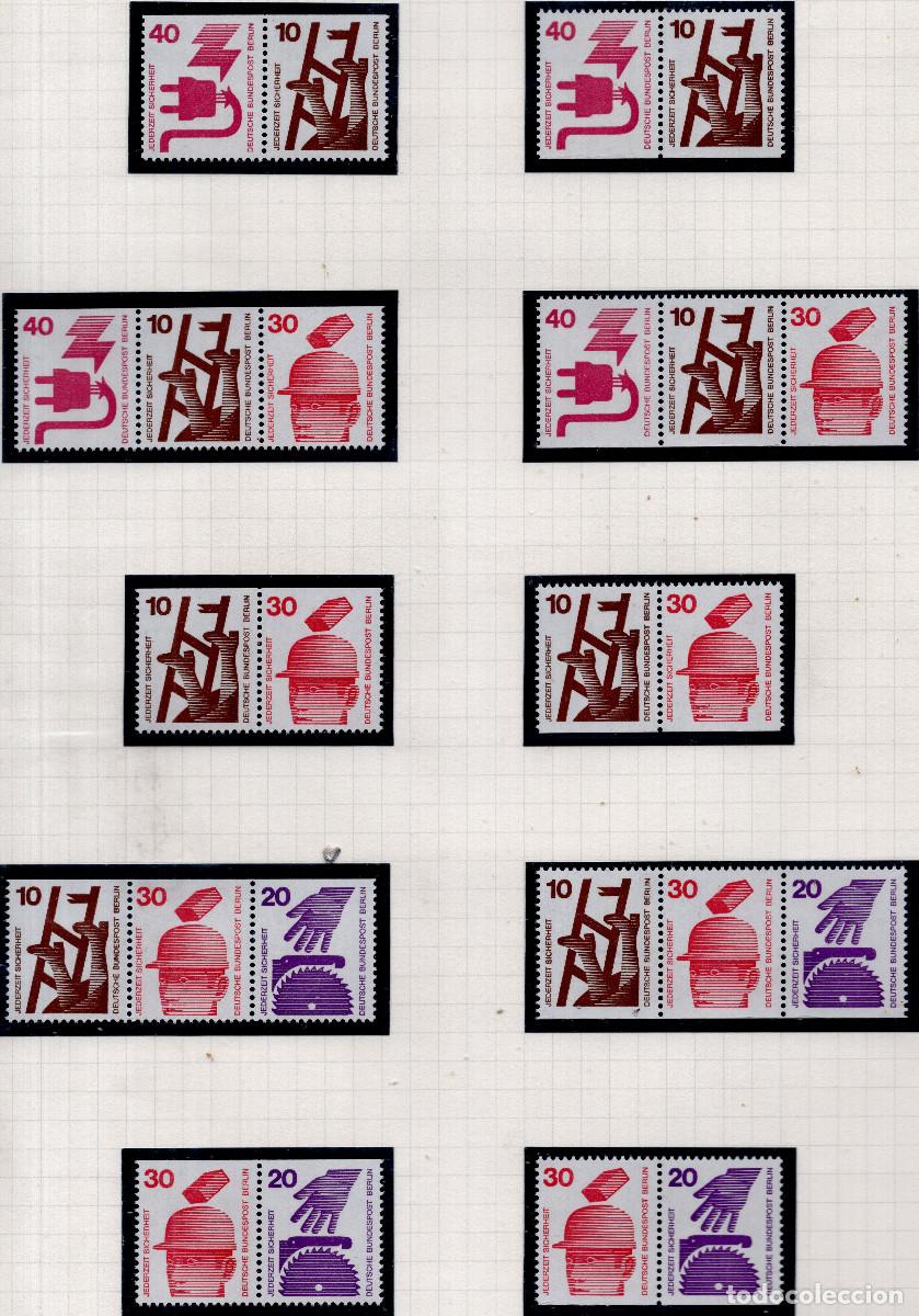 Sellos: BERLIN 1974 STAMP MICHEL DE-BE W51-W60