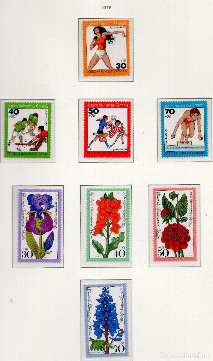Sellos: BERLIN 1976 STAMP MICHEL DE-BE 517-520+524-527