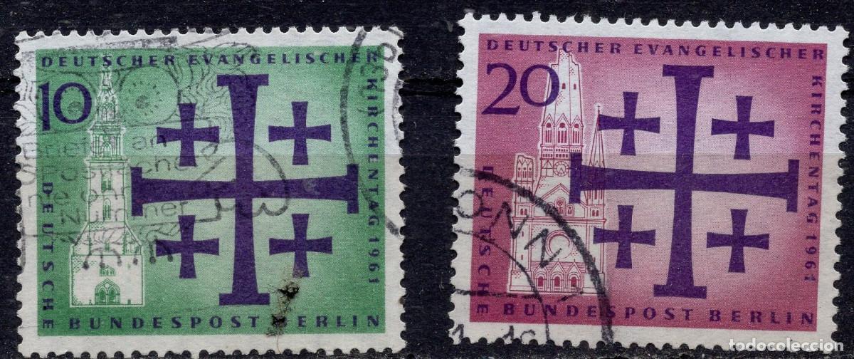 Sellos: BERLIN 1961 STAMP MICHEL DE-BE 215-216