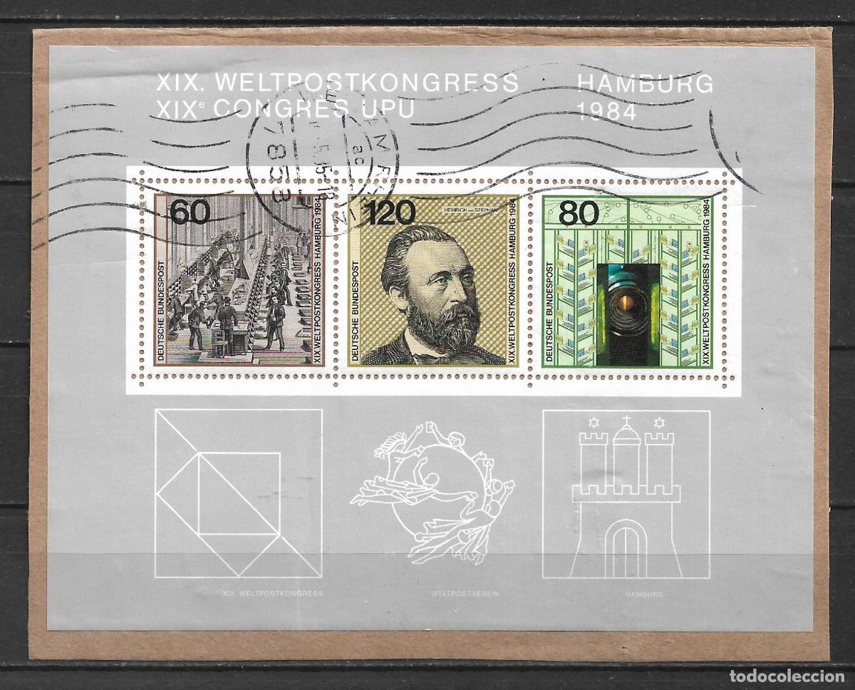 Sellos: alemania 1984 michel hoja bloque 19 usado 3.80&euro; - 130