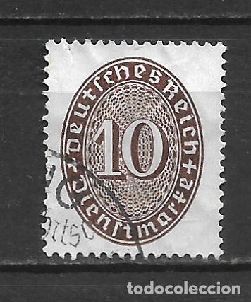 Sellos: alemania reich dienstmarken 1933 michel 131 usado 12&euro; - 11/1