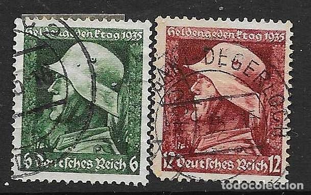 Sellos: IMPERIO ALEMAN- 1935- USADOS- I GUERRA MUNDIAL- DIA DEL HEROE