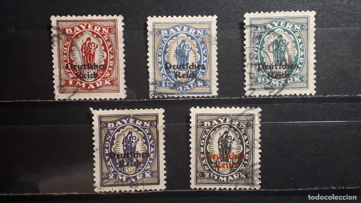 Sellos: BAVIERA. ALEMANIA. A&Ntilde;O 1920. &deg;. YVERT 206/10